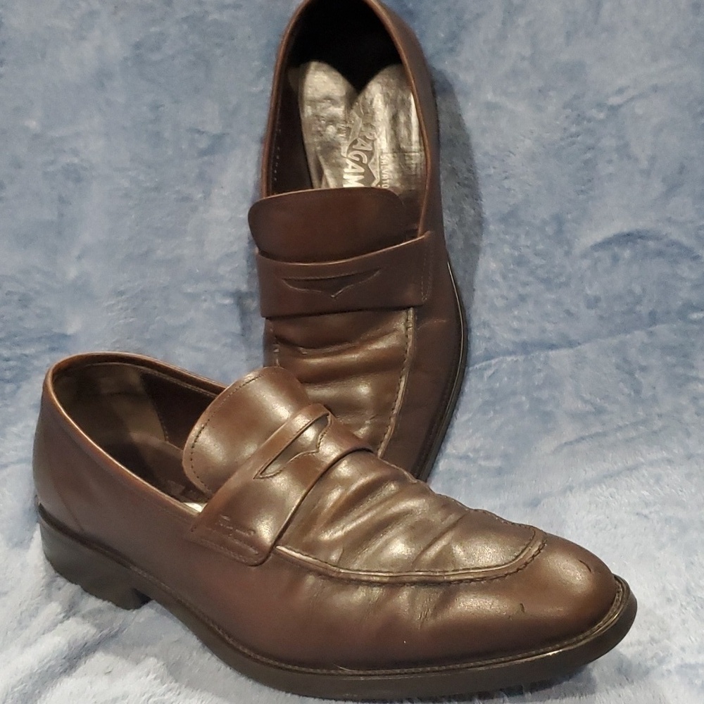 Salvatore Ferragamo brown vintage loafer